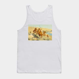 Episode of the Buffalo Gun by Frederic Remington Tank Top